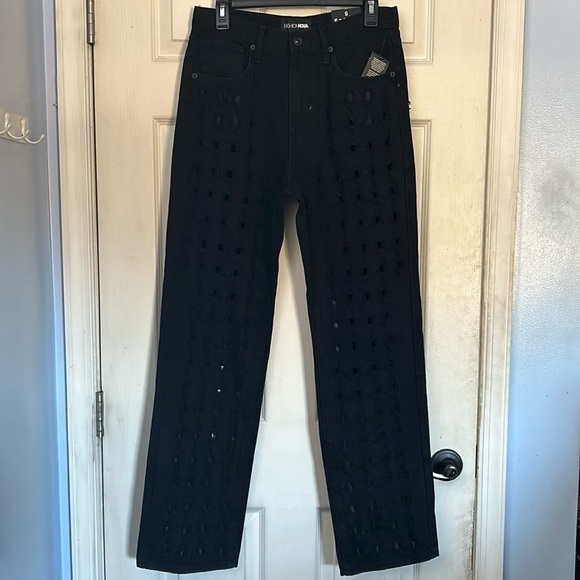 Fashion Nova Denim - NWT Fashion Nova black driving me wild ripped straight leg jeans